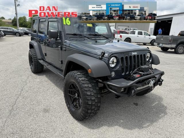 used 2016 Jeep Wrangler Unlimited car, priced at $19,964