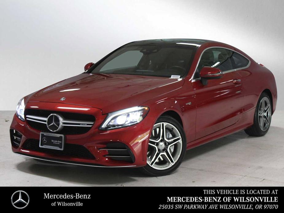 used 2021 Mercedes-Benz AMG C 43 car, priced at $45,895