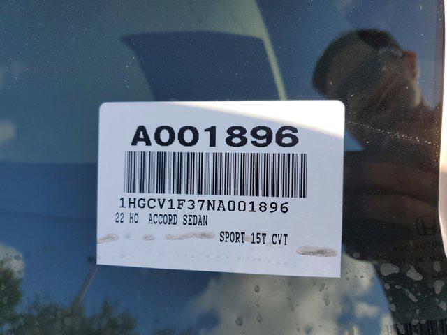 used 2022 Honda Accord car, priced at $24,831