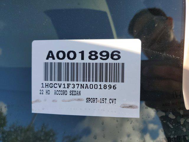 used 2022 Honda Accord car, priced at $24,831