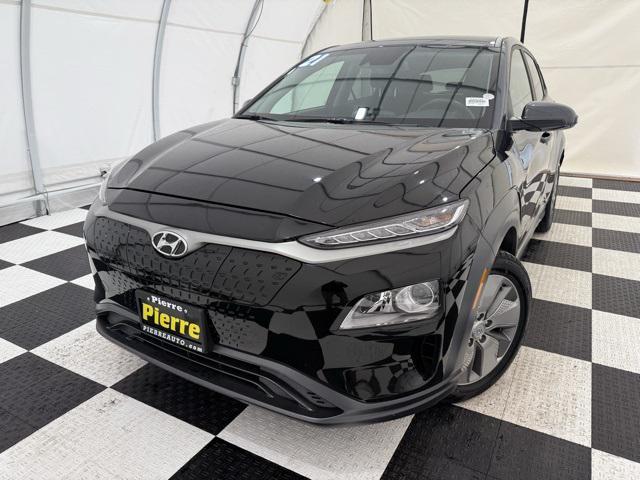 used 2021 Hyundai Kona EV car, priced at $18,990