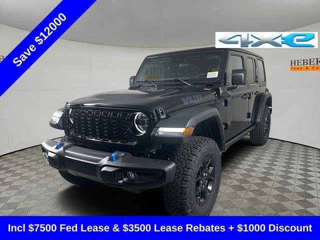 new 2024 Jeep Wrangler 4xe car, priced at $49,615