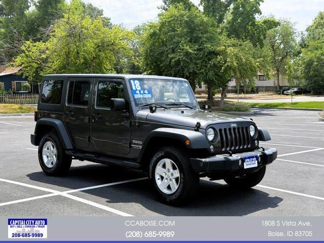 used 2018 Jeep Wrangler JK Unlimited car, priced at $20,903