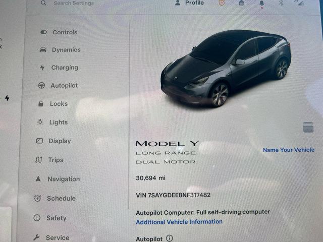 used 2022 Tesla Model Y car, priced at $30,902