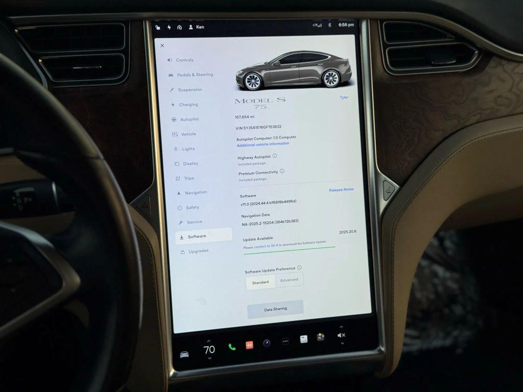used 2016 Tesla Model S car, priced at $13,499