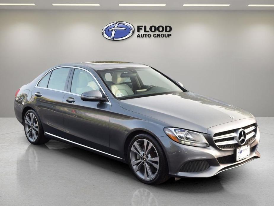 used 2018 Mercedes-Benz C-Class car, priced at $21,000