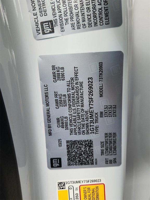 new 2025 GMC Sierra 2500 car, priced at $75,599