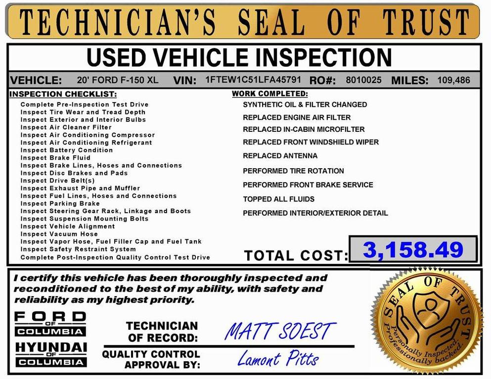 used 2020 Ford F-150 car, priced at $20,690