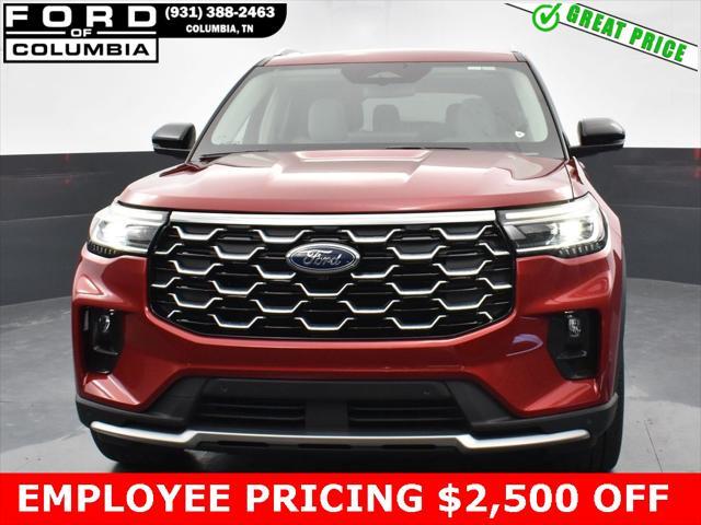 new 2025 Ford Explorer car, priced at $56,160