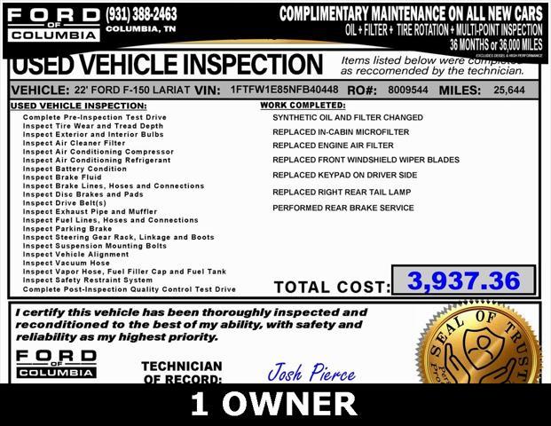 used 2022 Ford F-150 car, priced at $49,997