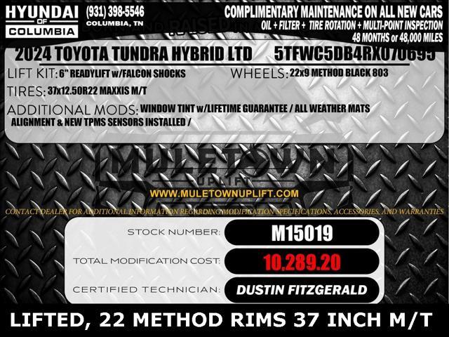 used 2024 Toyota Tundra Hybrid car, priced at $70,862