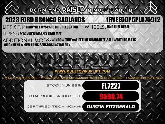 used 2023 Ford Bronco car, priced at $59,646