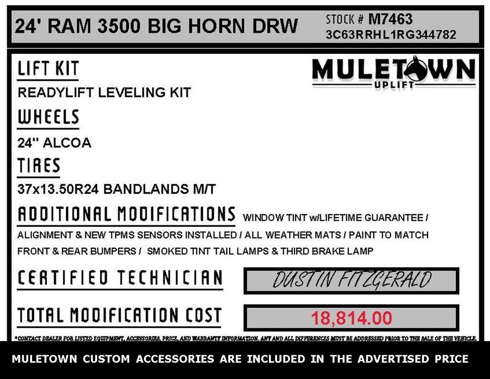 used 2024 Ram 3500 car, priced at $61,781