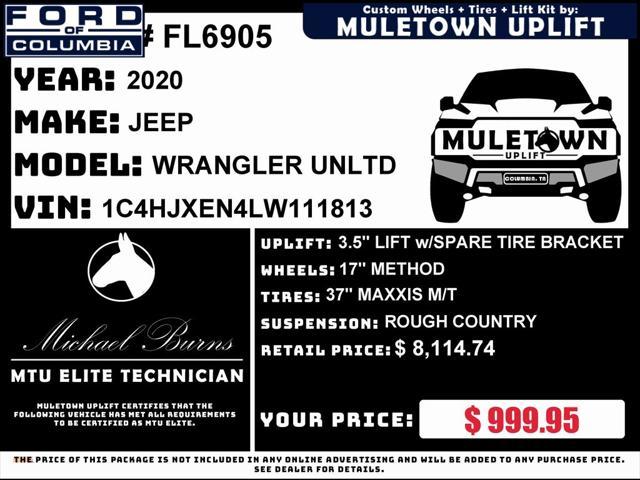 used 2020 Jeep Wrangler Unlimited car, priced at $37,455