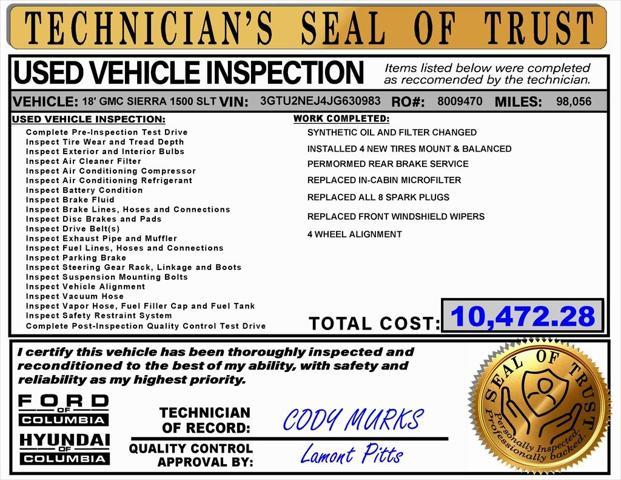 used 2018 GMC Sierra 1500 car, priced at $32,470
