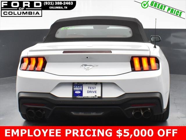 new 2024 Ford Mustang car, priced at $43,825