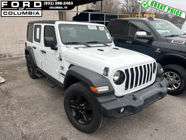 used 2020 Jeep Wrangler Unlimited car, priced at $24,524