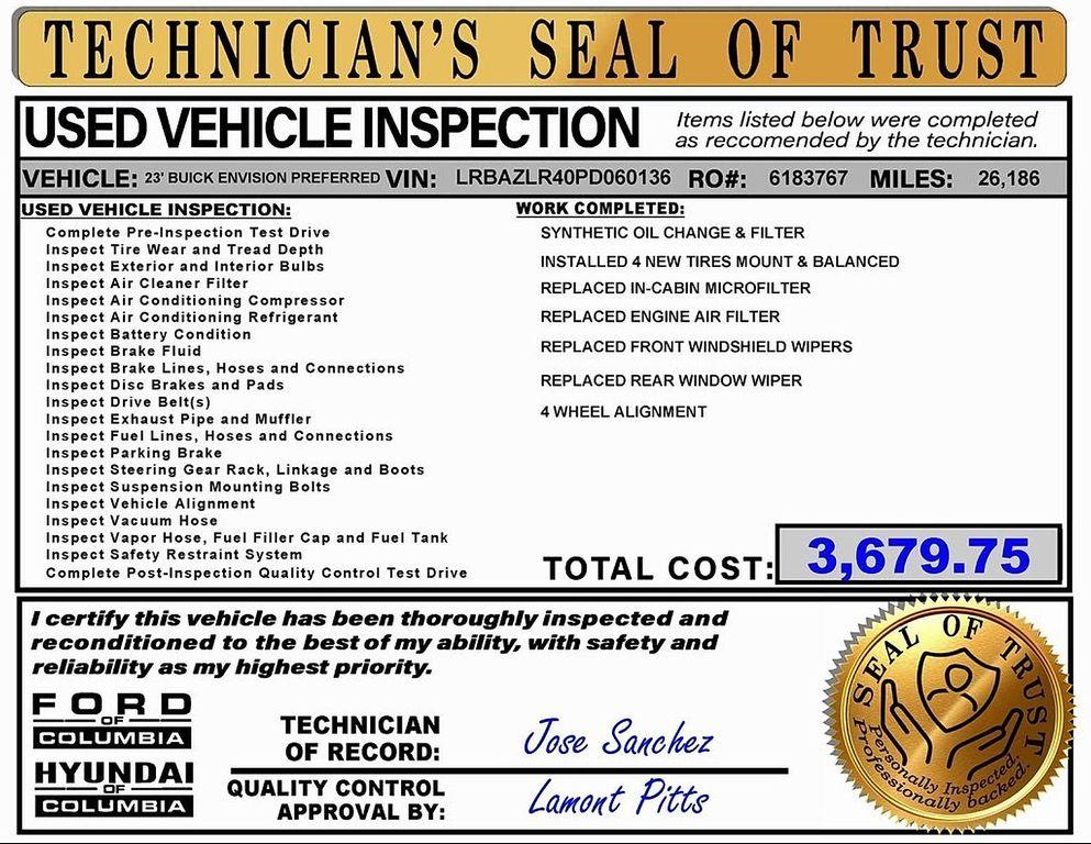 used 2023 Buick Envision car, priced at $22,892