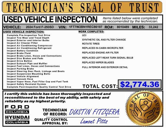 used 2024 Ford F-250 car, priced at $51,431