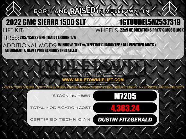used 2022 GMC Sierra 1500 car, priced at $44,128