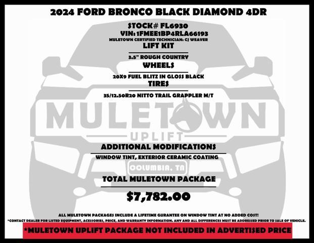 used 2024 Ford Bronco car, priced at $49,985