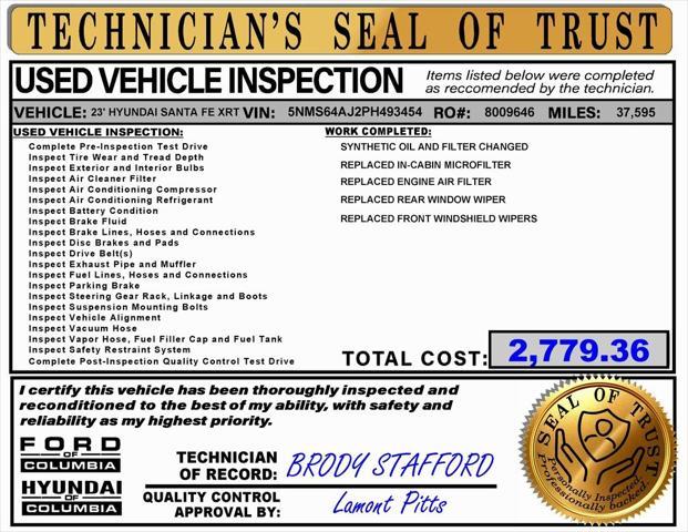 used 2023 Hyundai Santa Fe car, priced at $24,510