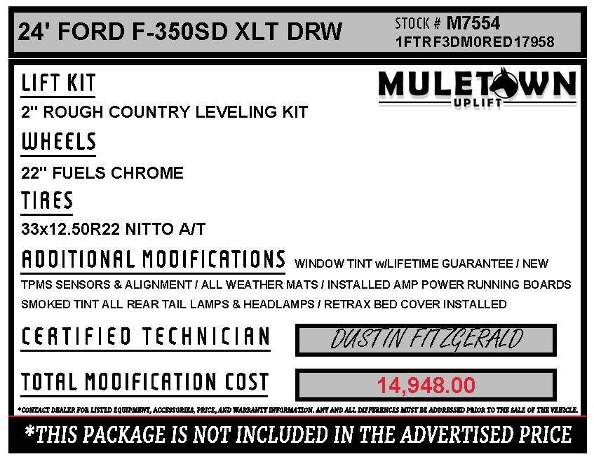 used 2024 Ford F-350 car, priced at $72,016