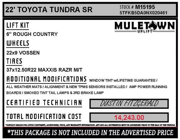 used 2022 Toyota Tundra car, priced at $35,949