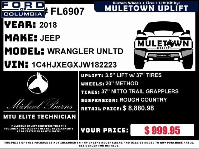 used 2018 Jeep Wrangler Unlimited car, priced at $28,157