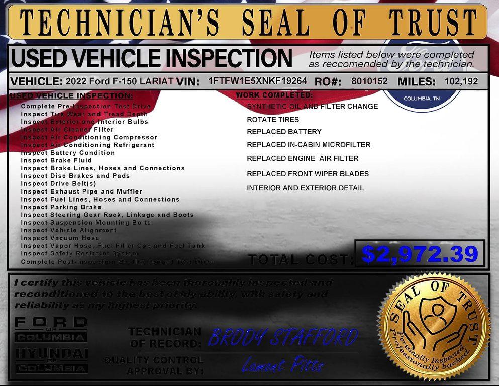 used 2022 Ford F-150 car, priced at $35,549