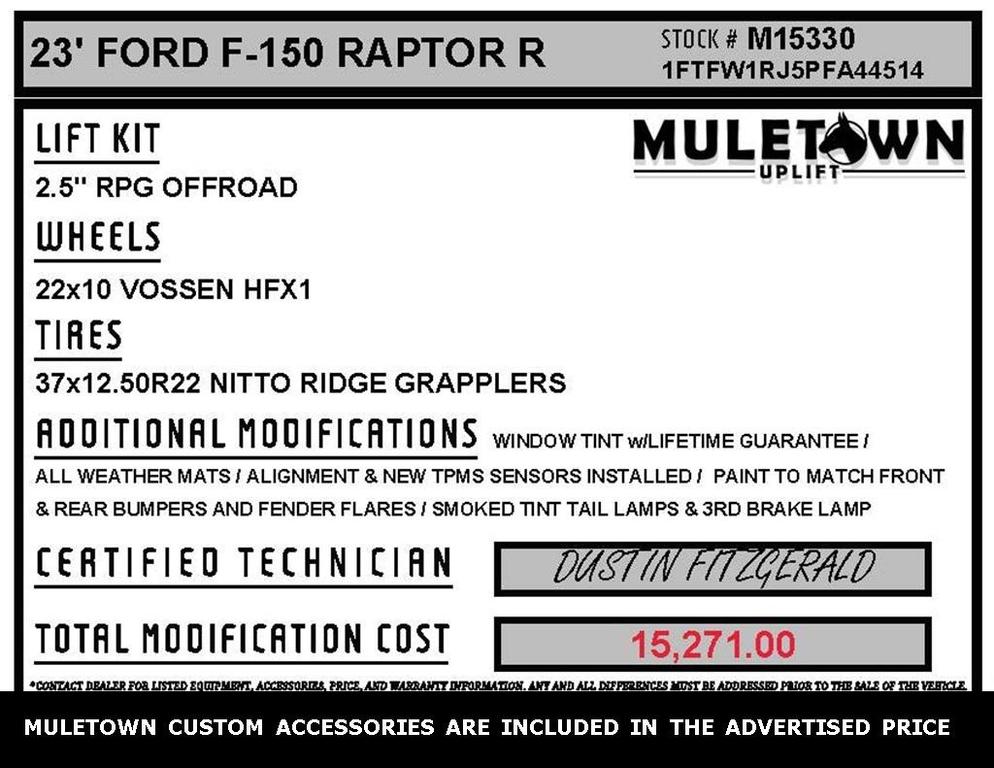 used 2023 Ford F-150 car, priced at $103,176