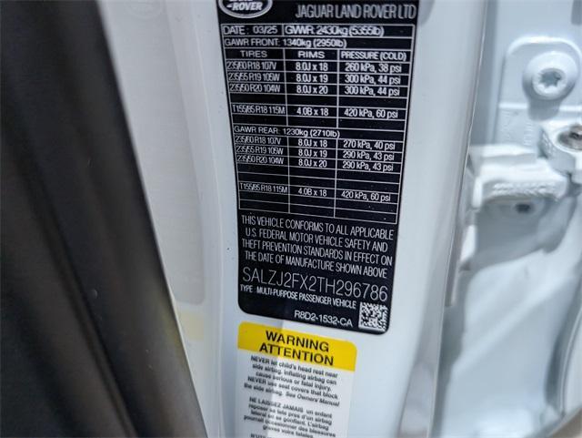 new 2026 Land Rover Range Rover Evoque car, priced at $56,320