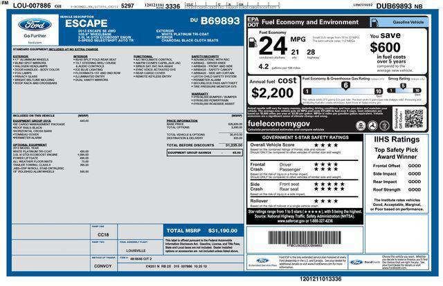used 2013 Ford Escape car, priced at $7,500