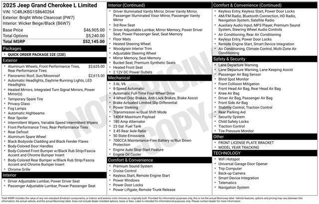 used 2025 Jeep Grand Cherokee L car, priced at $42,000