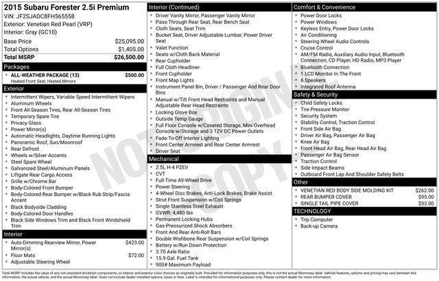 used 2015 Subaru Forester car, priced at $11,529