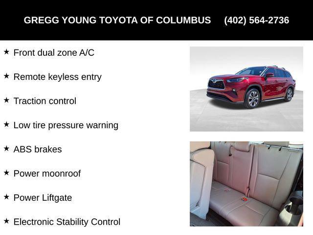 used 2023 Toyota Highlander car, priced at $36,500