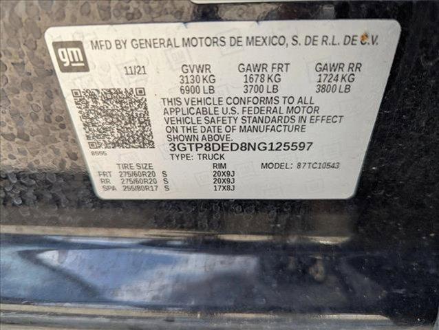 used 2022 GMC Sierra 1500 car, priced at $34,999