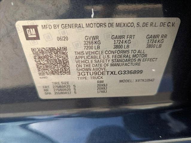 used 2020 GMC Sierra 1500 car, priced at $37,823