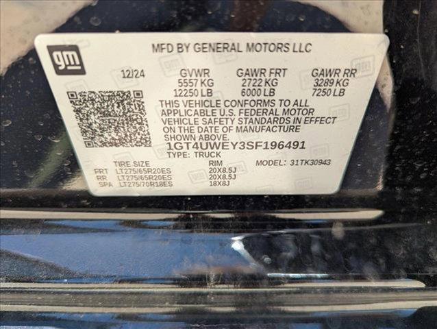 new 2025 GMC Sierra 3500 car, priced at $91,125