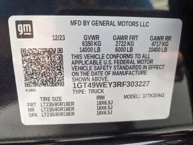 new 2024 GMC Sierra 3500 car, priced at $94,110