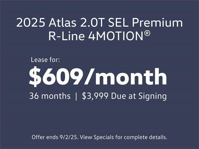 new 2025 Volkswagen Atlas car, priced at $51,619