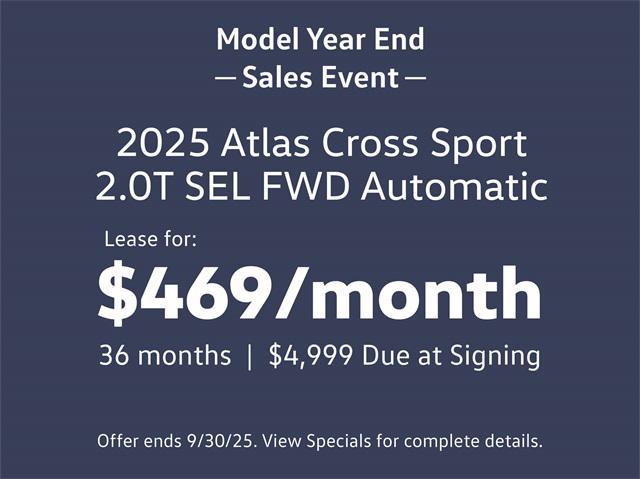 new 2025 Volkswagen Atlas Cross Sport car, priced at $44,776