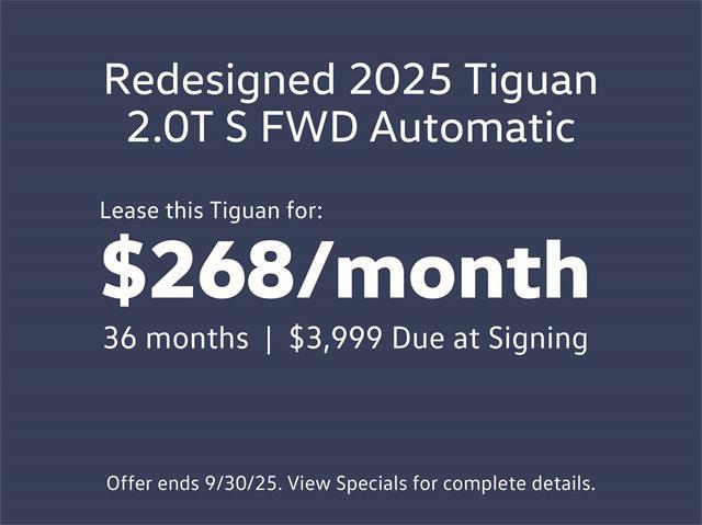 new 2025 Volkswagen Tiguan car, priced at $29,999