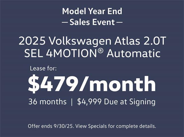 new 2025 Volkswagen Atlas car, priced at $44,888