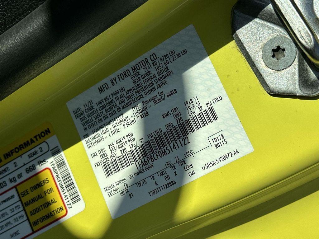 used 2021 Ford Mustang car, priced at $32,851