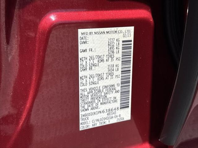 used 2023 Nissan Frontier car, priced at $35,634