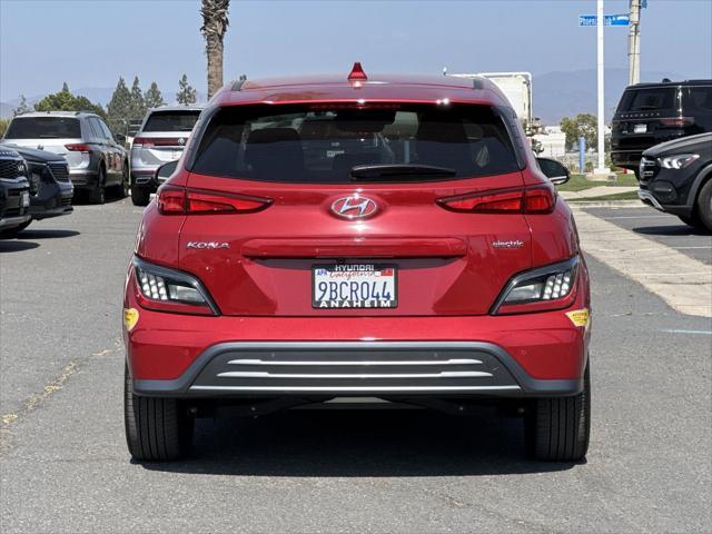 used 2022 Hyundai Kona EV car, priced at $23,506