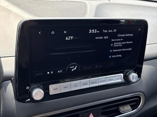 used 2022 Hyundai Kona EV car, priced at $23,506