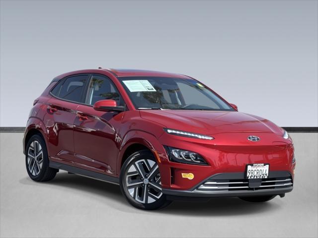 used 2022 Hyundai Kona EV car, priced at $23,506