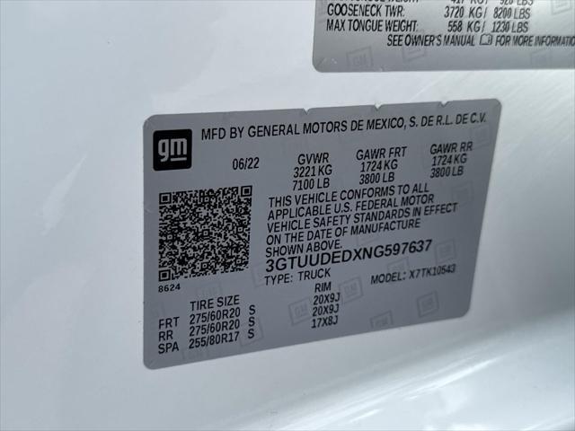 used 2022 GMC Sierra 1500 car, priced at $47,693